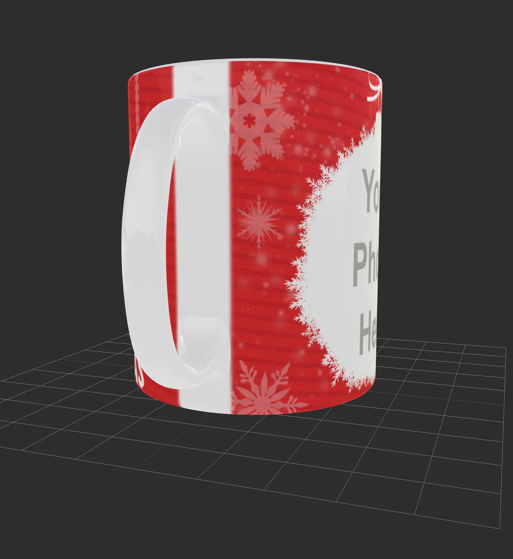 Personalized Christmas Mug – “Merry Christmas” with Photo | 11 oz