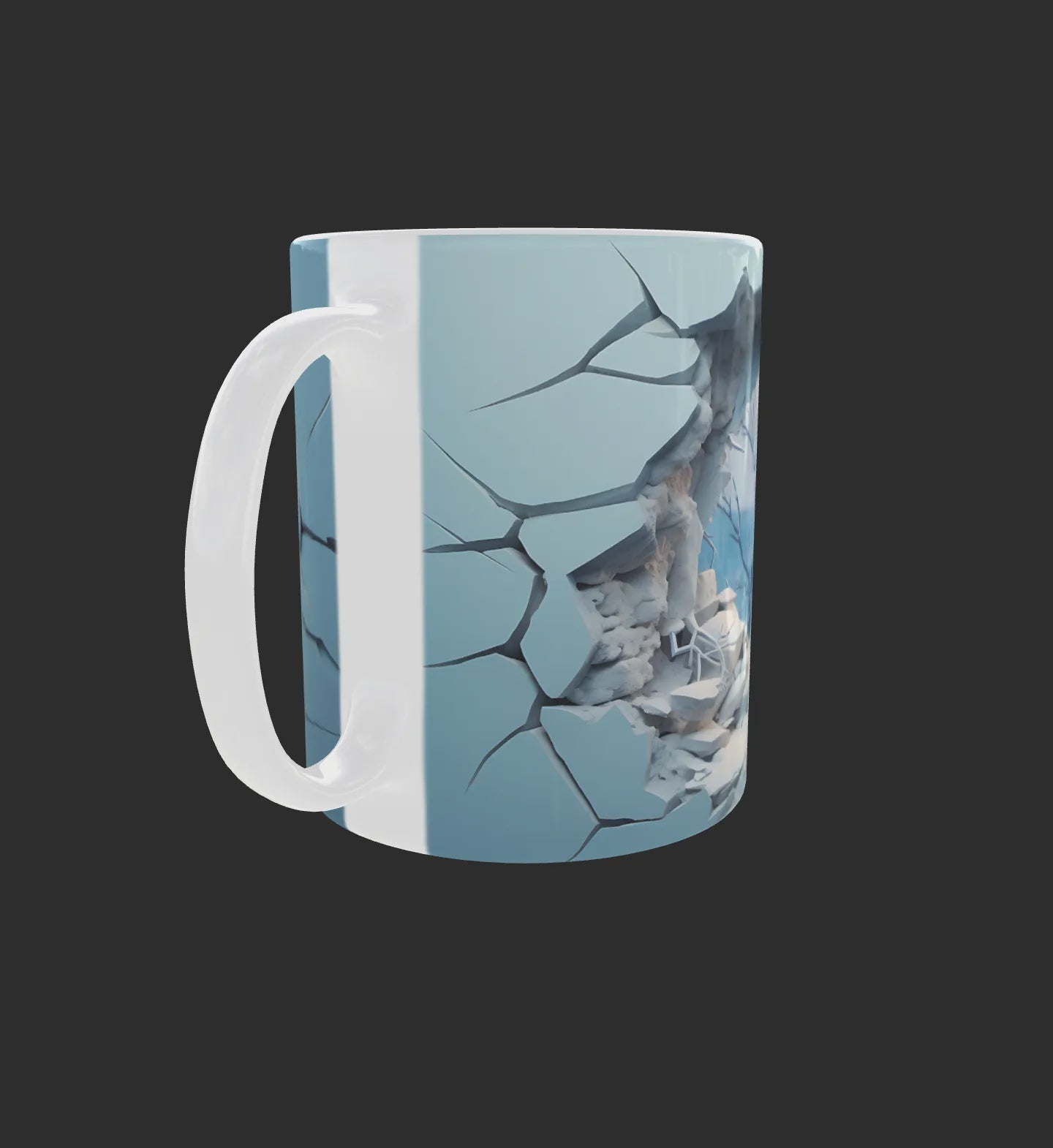 Christmas Mug – Winter Window in Broken Wall | 11 oz