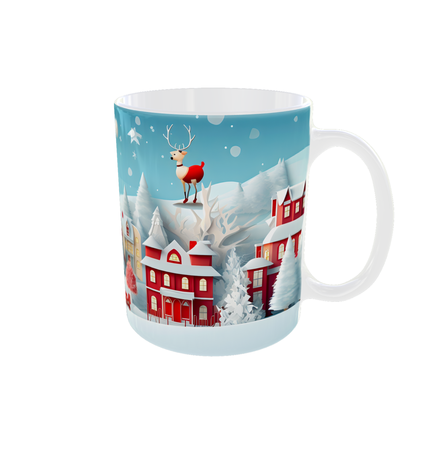 Taza Navideña – Pueblo Invernal Mágico _ 11 oz